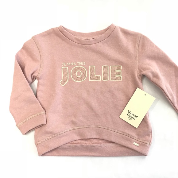 NWT Mayoral Tres Jolie Pink Pullover - Picture 1 of 4
